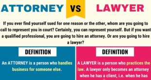 Attorney Lawyer Definition