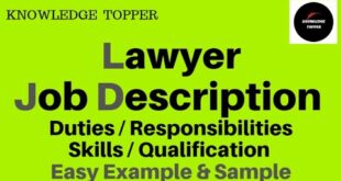 Lawyer Job Description